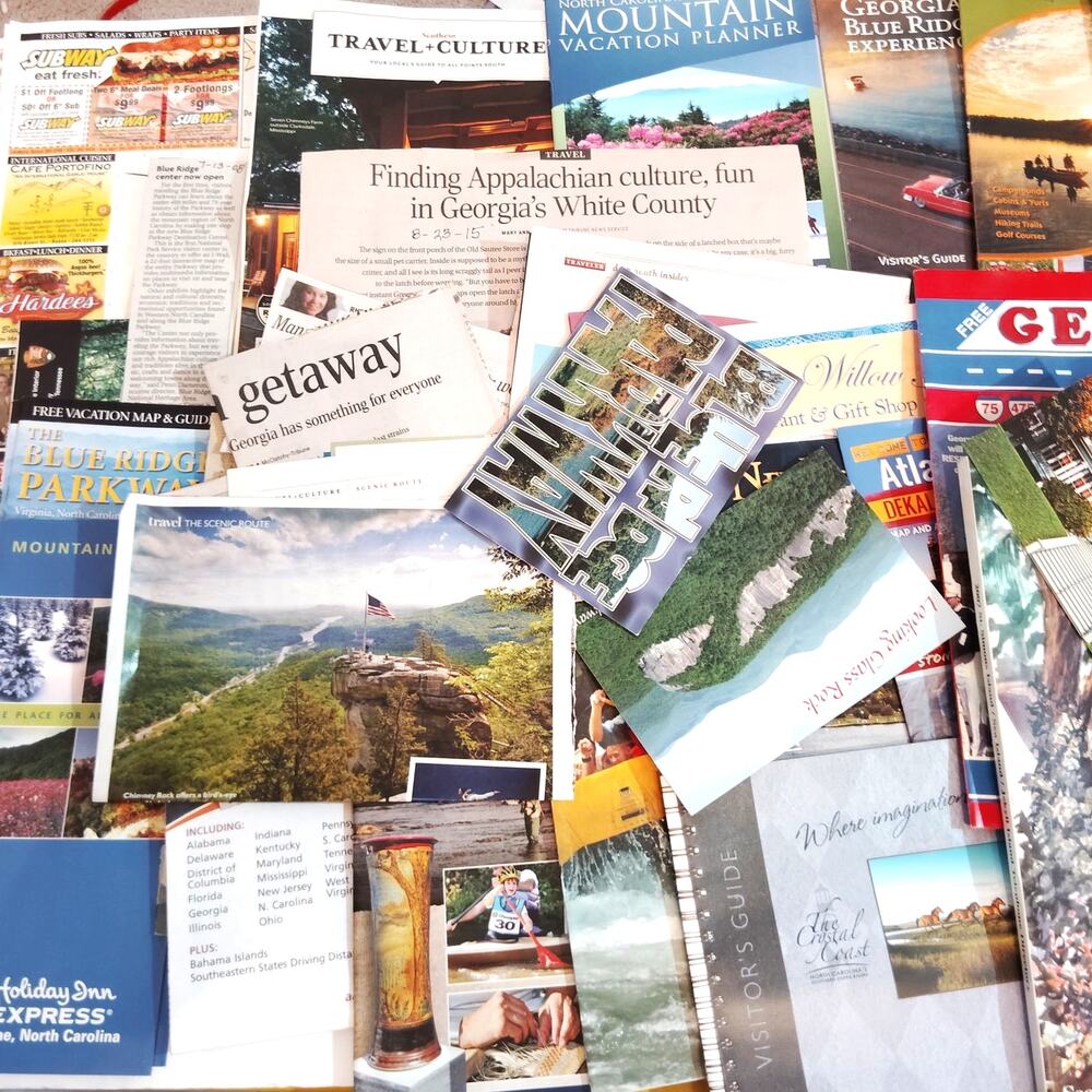 2007 Georgia North Carolina Mississippi Ephemera - Maps, Postcards, Brochures